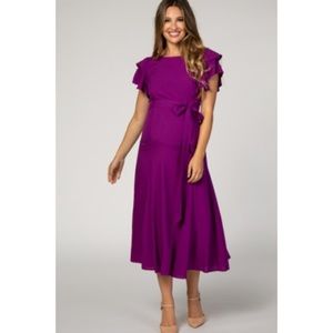 Pinkblush Purple Midi Dress